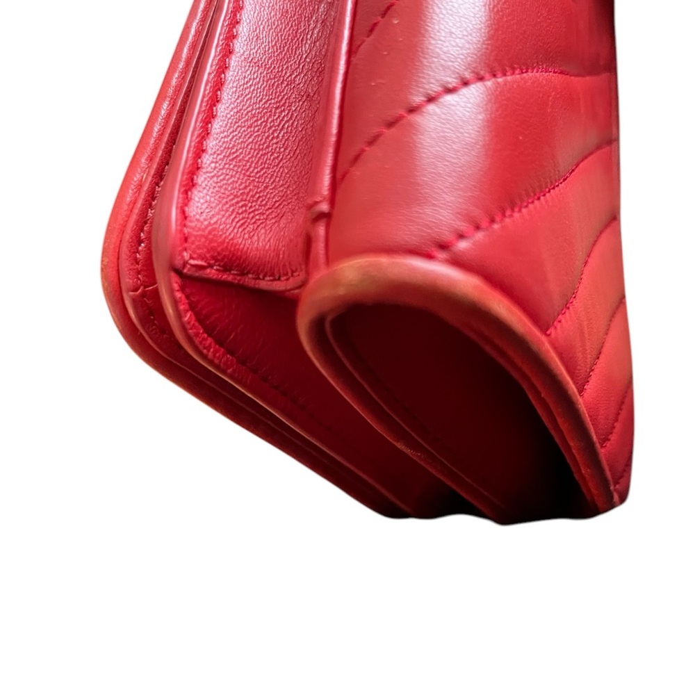 Tory Burch Red Geometric Quilted Crossbody - Picture 7 of 7
